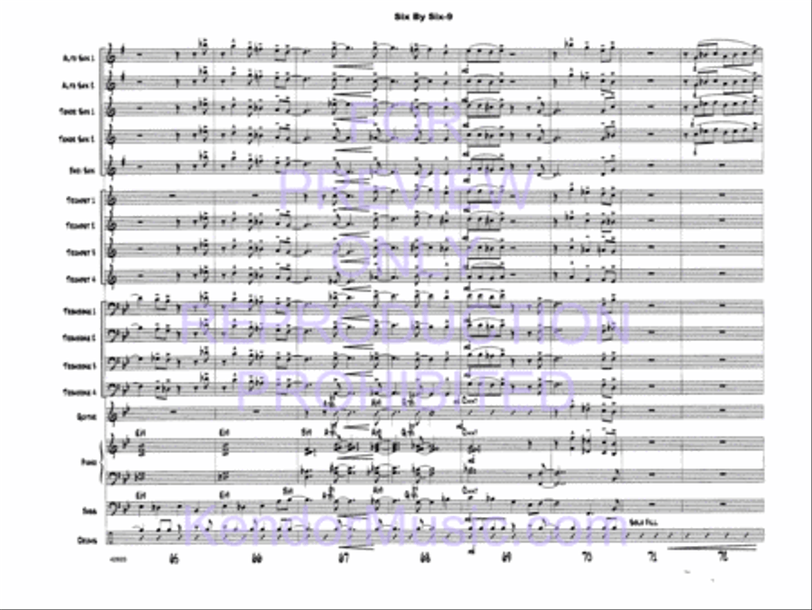 Six By Six Six By Six Jazz Ensemble scores gallery preview page 11