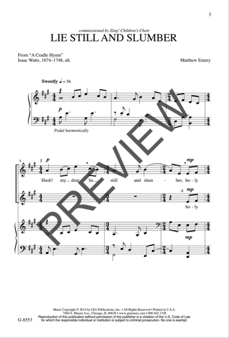 Lie Still and Slumber Lie Still and Slumber SA scores gallery preview page 3