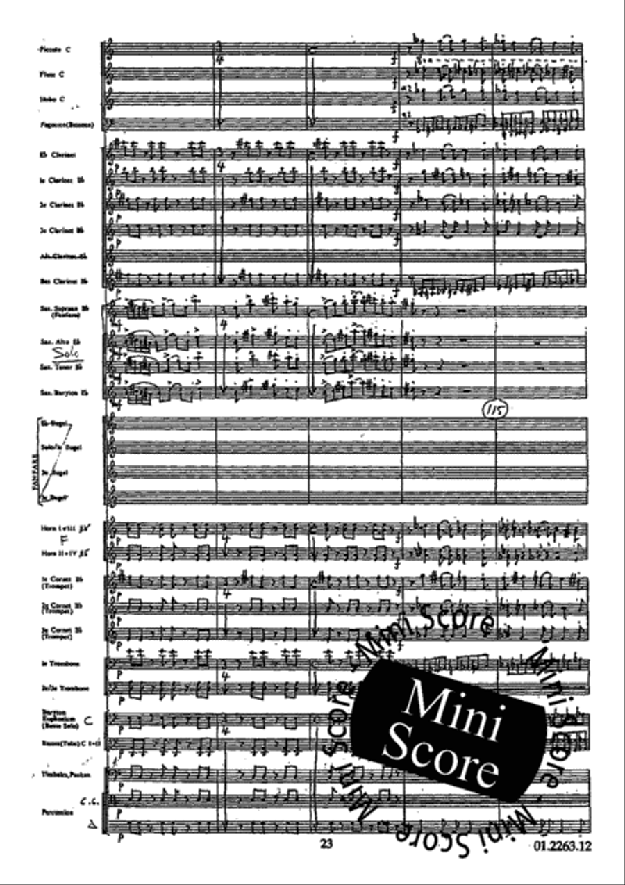 Concerto Grosso Concert Band scores gallery preview page 27