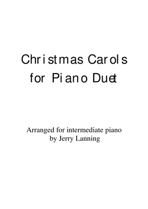 Book cover for 22 Christmas Carols for Piano Duet