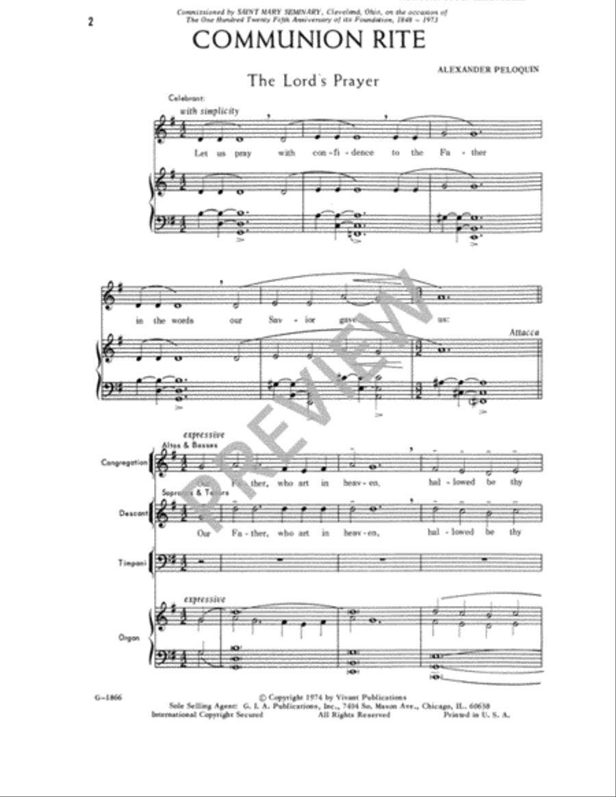Communion Rite Communion Rite 4-Part scores gallery preview page 3