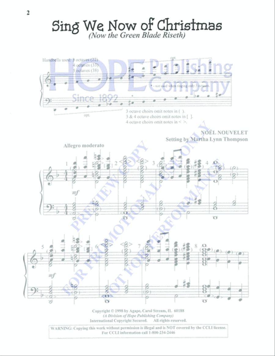 Sing We Now of Christmas 5-Octaves scores gallery preview page 2