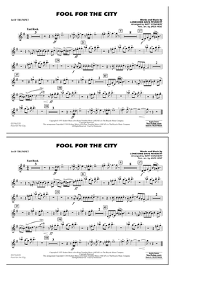 Fool For The City - 1st Bb Trumpet