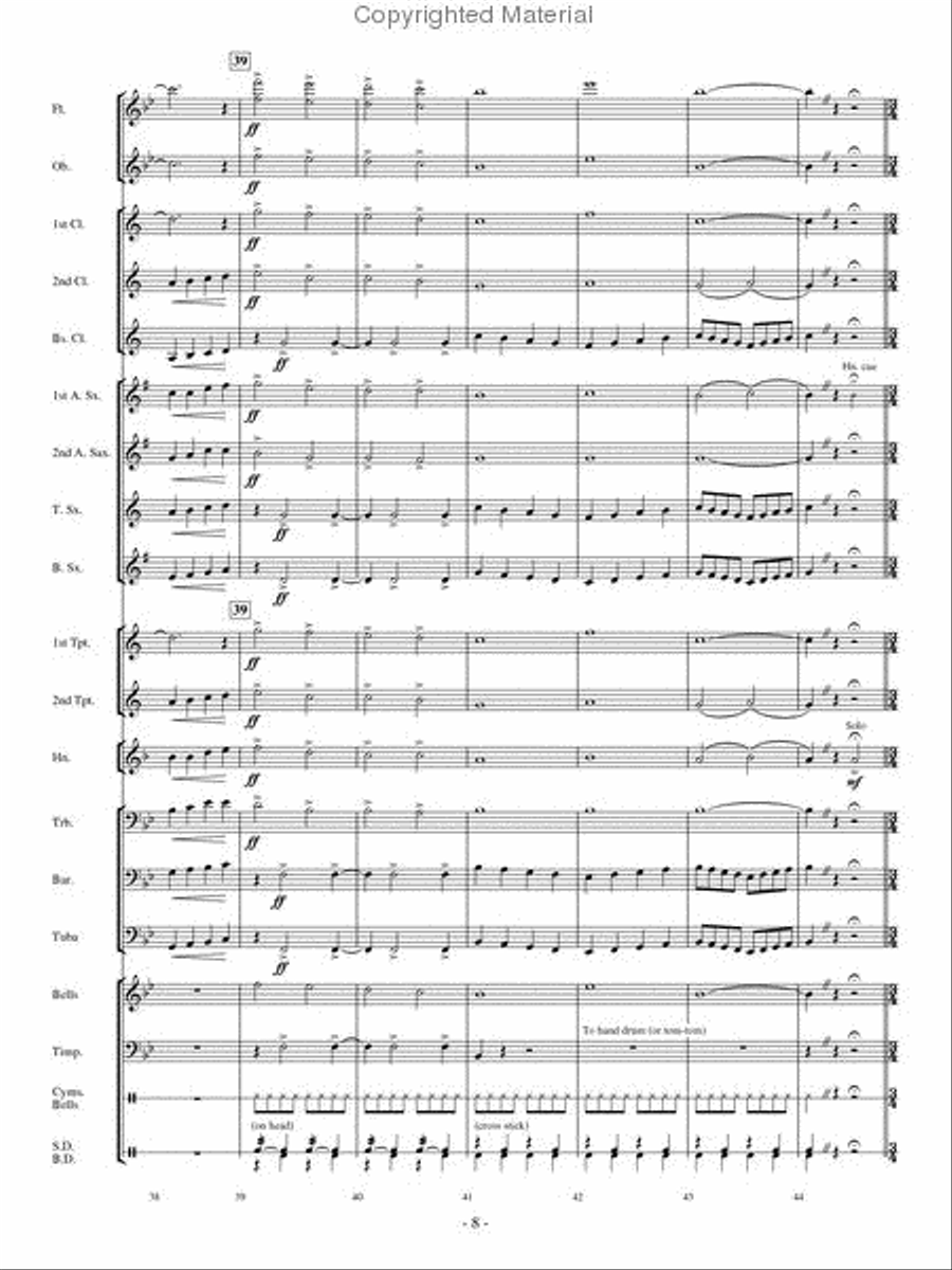 A Christmas Collage Concert Band scores gallery preview page 7