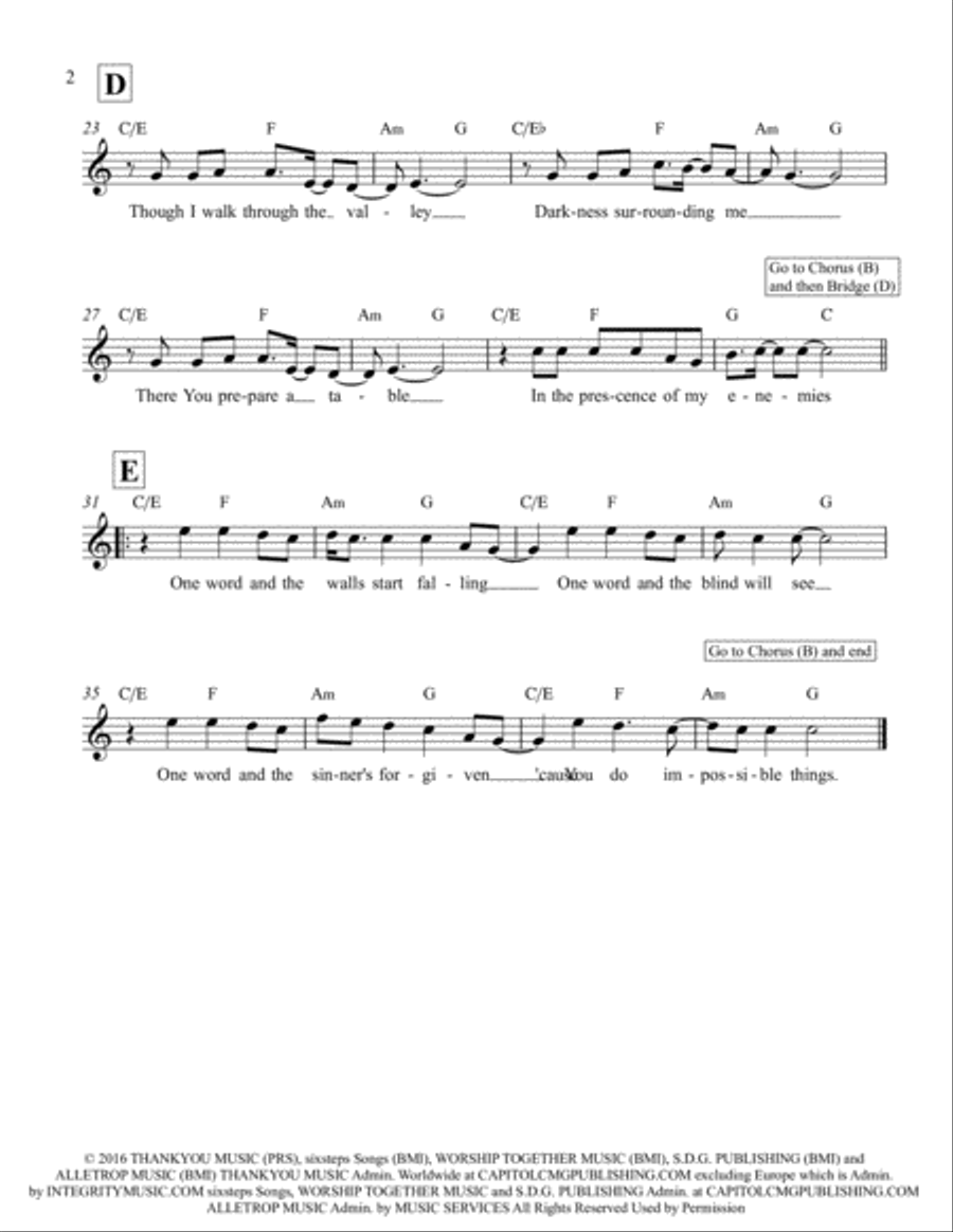 Impossible Things Choir scores gallery preview page 2