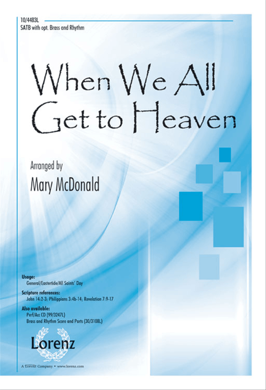 When We All Get to Heaven 4-Part scores gallery preview page 1