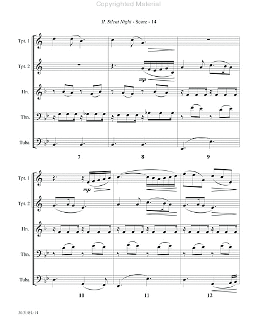 Brass at Christmas Brass at Christmas Brass Quintet scores gallery preview page 11