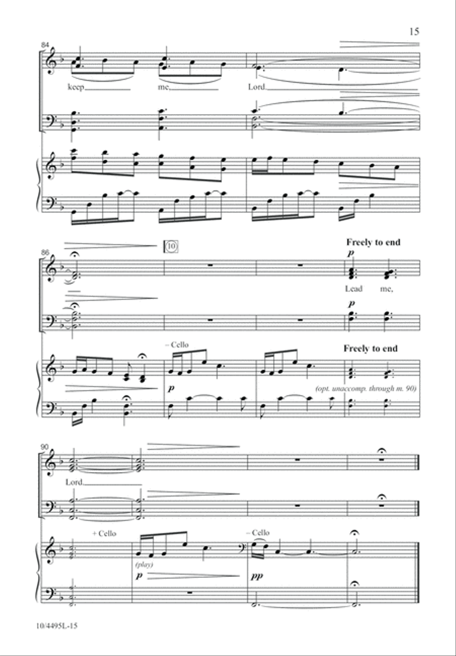 Lead Me, Lord 4-Part scores gallery preview page 16
