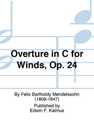 Book cover for Overture in C for Winds, Op. 24