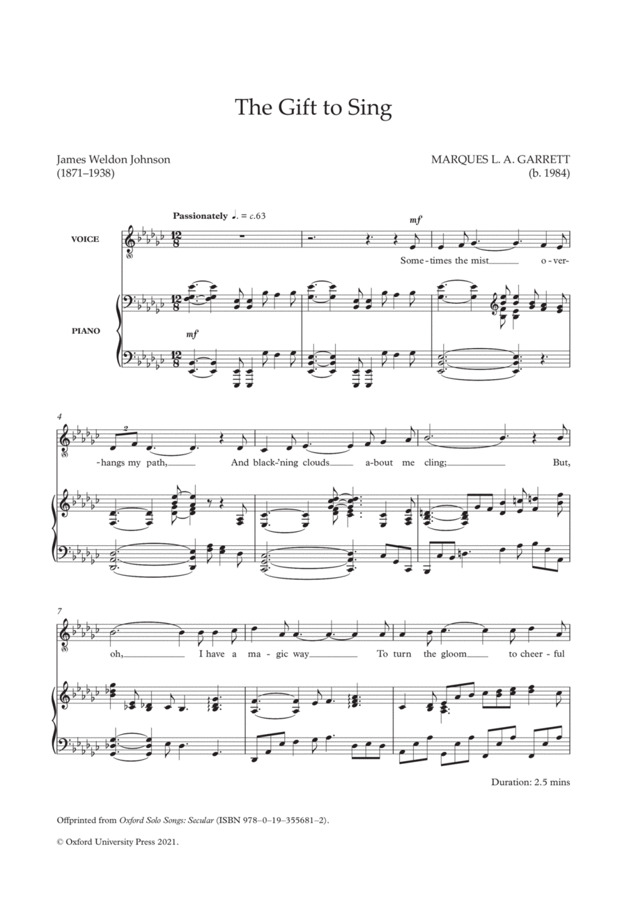 The gift to sing Low Voice scores gallery preview page 1