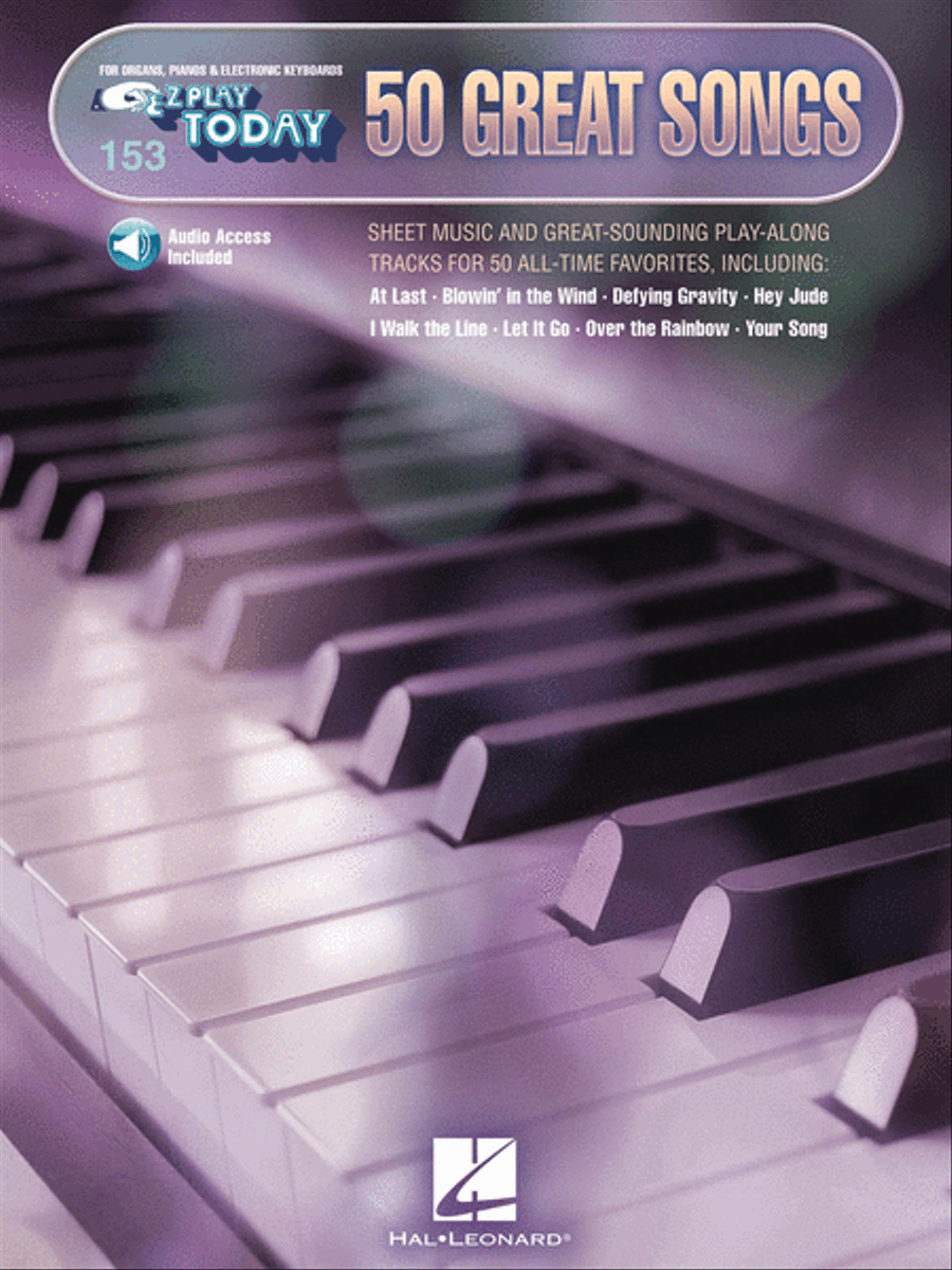 50 Great Songs Electronic Keyboard scores gallery preview page 1