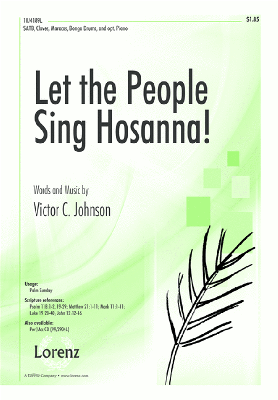 Let the People Sing Hosanna! 4-Part scores gallery preview page 2