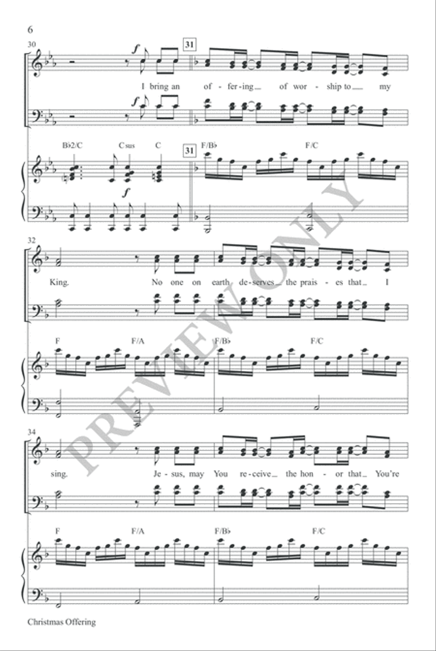 Christmas Offering 4-Part scores gallery preview page 6