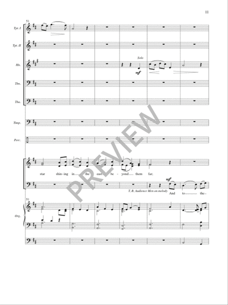 Festival First Nowell - Full Score and Parts 4-Part scores gallery preview page 12