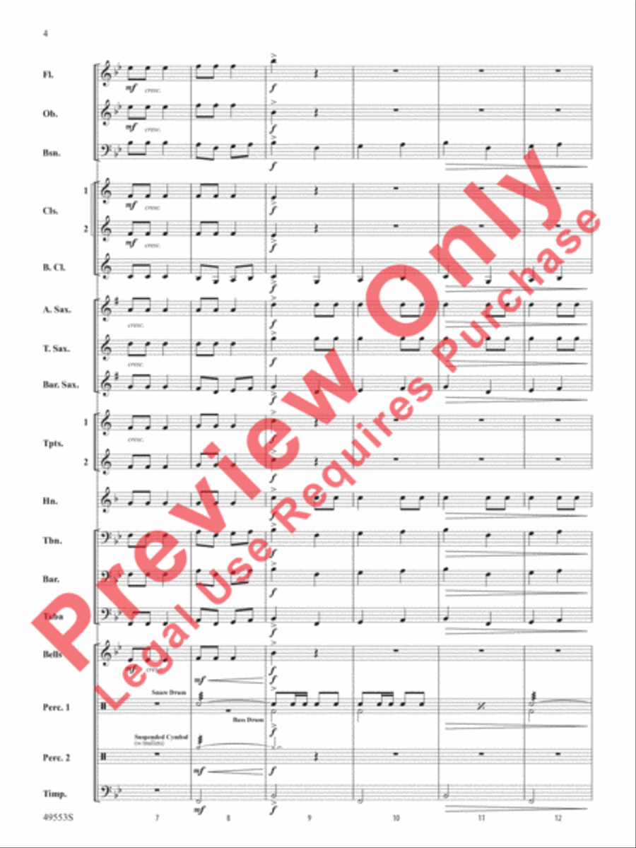 Hanukkah Dances Concert Band scores gallery preview page 5