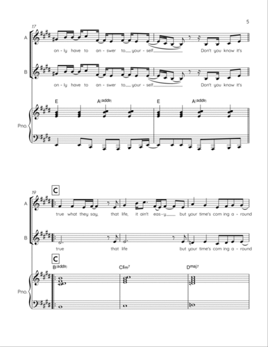 Bring It All Back 2-Part scores gallery preview page 6