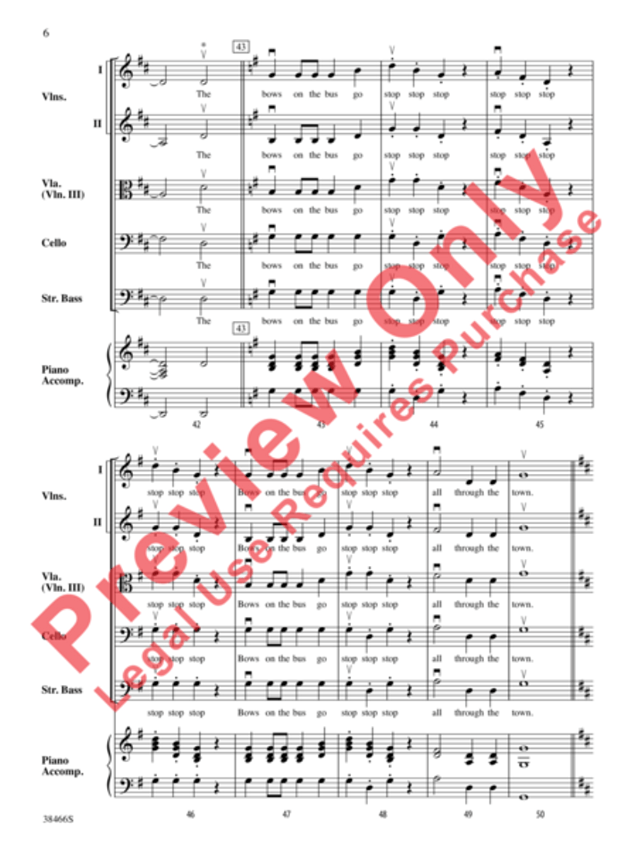 The Bows on the Bus String Orchestra scores gallery preview page 7