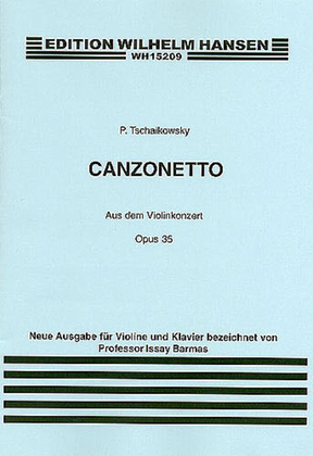 Book cover for Tchaikovsky: Canzonetta From Violin Concerto In D Op.35