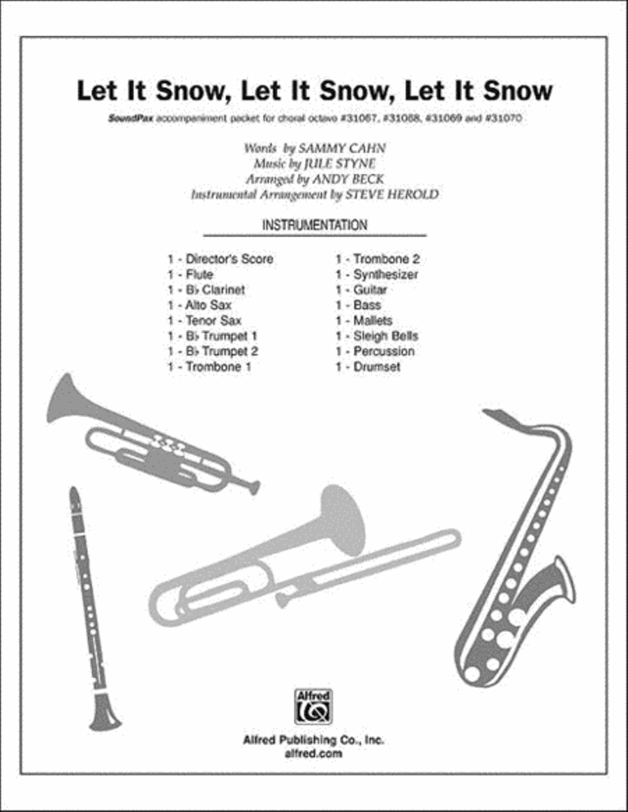 Let It Snow! Let It Snow! Let It Snow! Choir scores gallery preview page 1