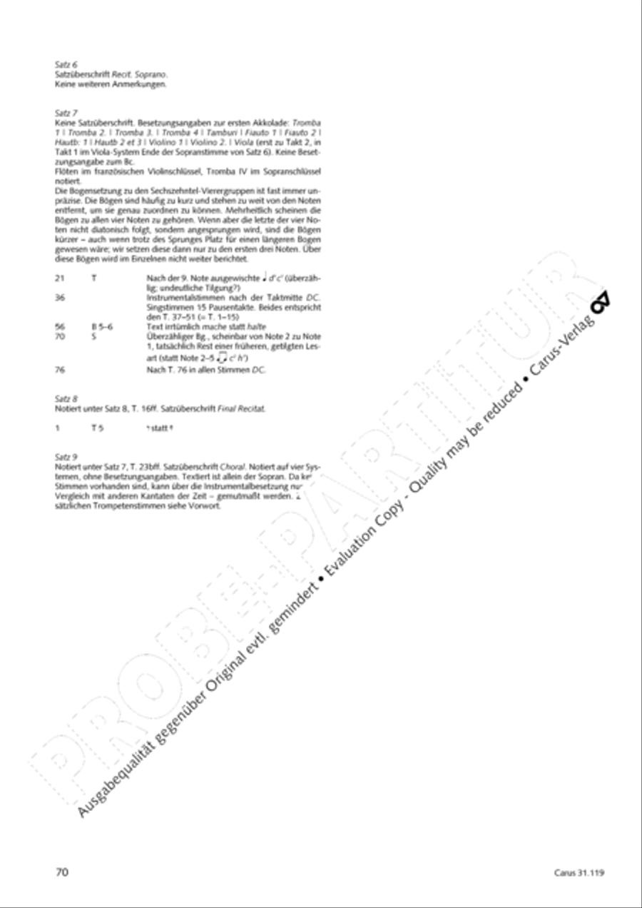 Praise the Lord, O Jerusalem (Preise, Jerusalem, den Herrn) 4-Part scores gallery preview page 71