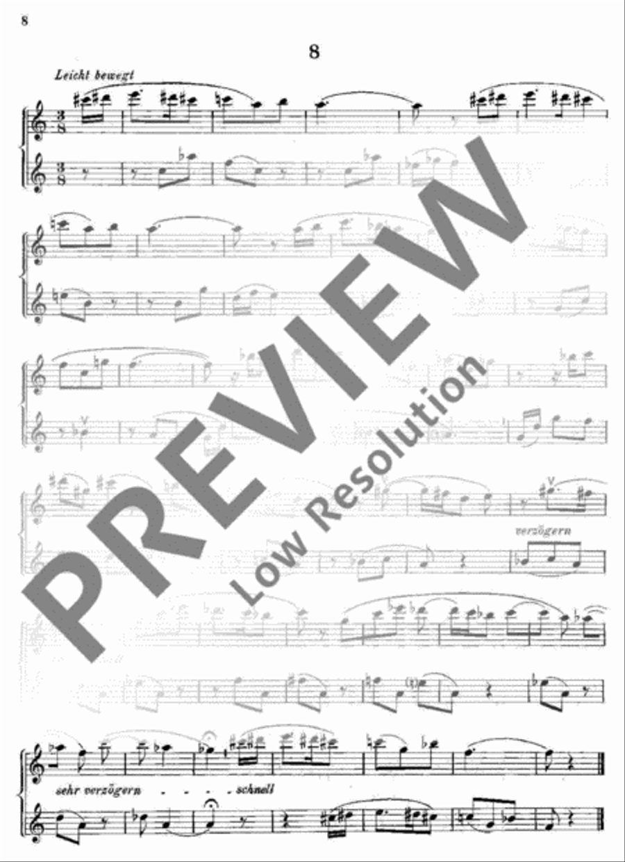 Reihe kleiner Duette Alto Recorder scores gallery preview page 13