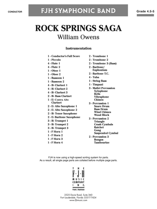 Rock Springs Saga: Score
