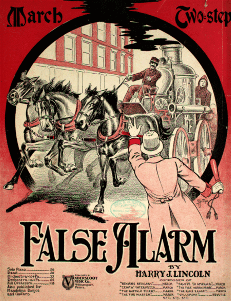 False Alarm. March Two-Step Piano Solo scores gallery preview page 1