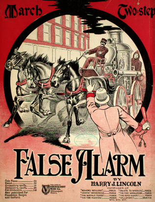 Book cover for False Alarm. March Two-Step