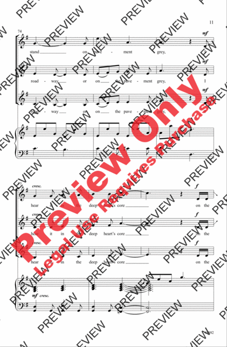 The Lake Isle of Innisfree Women's Choir scores gallery preview page 11