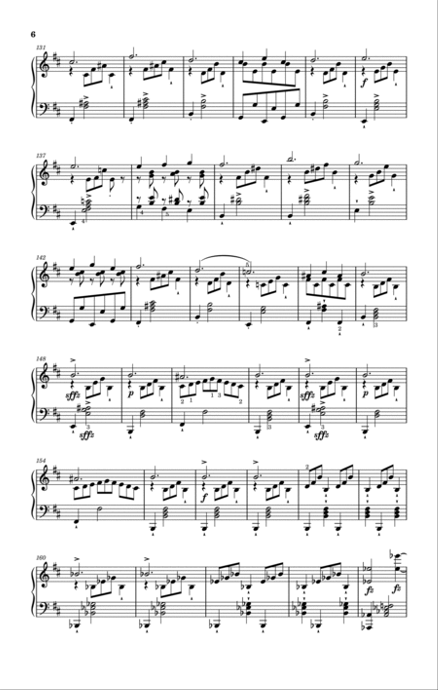Schubert,Impromptu in E♭ Major,D.899 Op.90 No.2,For Piano Solo,With Fingering Piano Solo scores gallery preview page 6