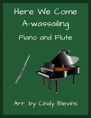 Book cover for Here We Come Awassailing, for Piano and Flute