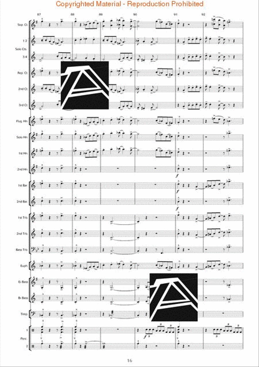Rapsodia Borealis (for Trombone & Piano) Piano Accompaniment scores gallery preview page 17