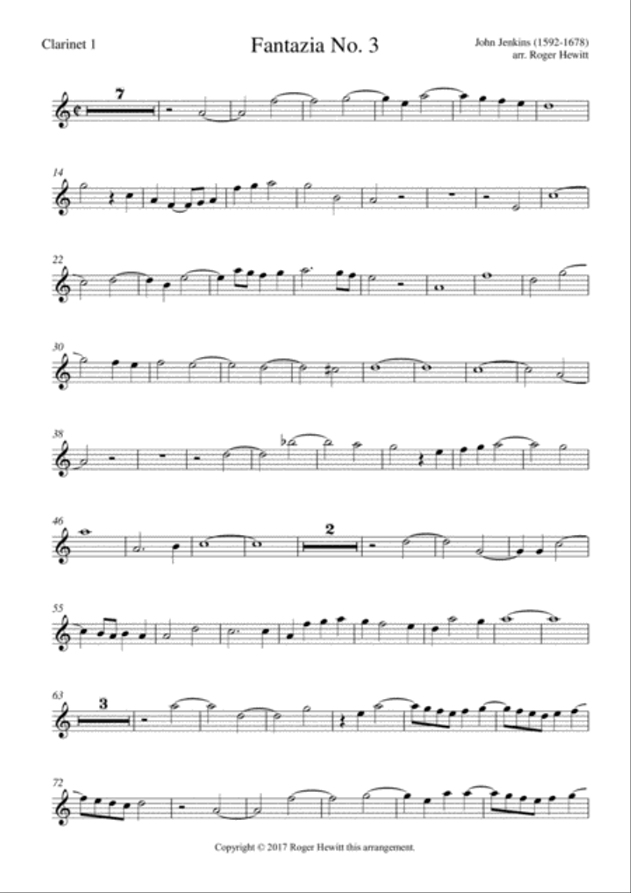 Jenkins - Fantazia No. 3 Woodwind Ensemble scores gallery preview page 5