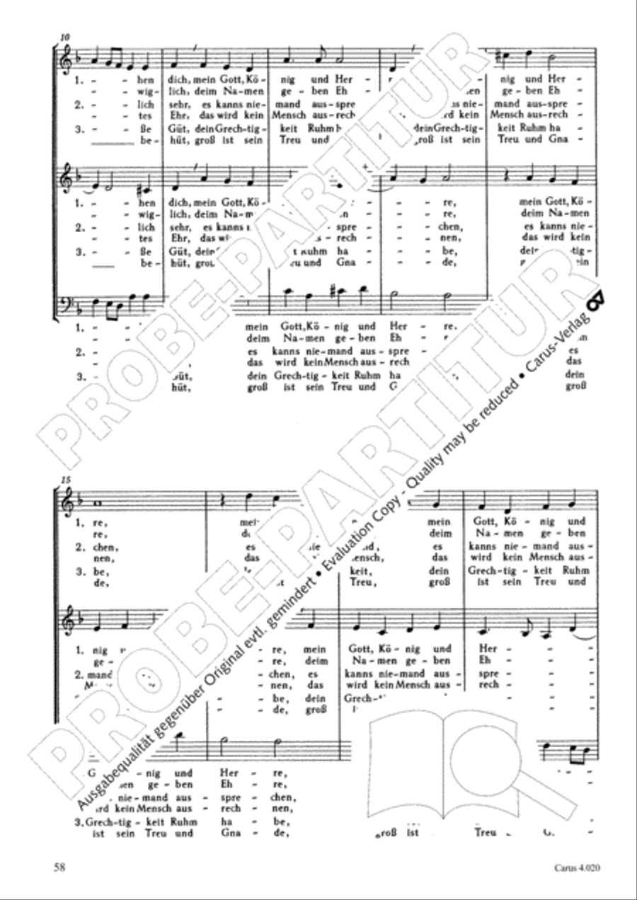 Calvisius: Tricinia. Psalmen und Motetten zu drei Stimmen Choir scores gallery preview page 59