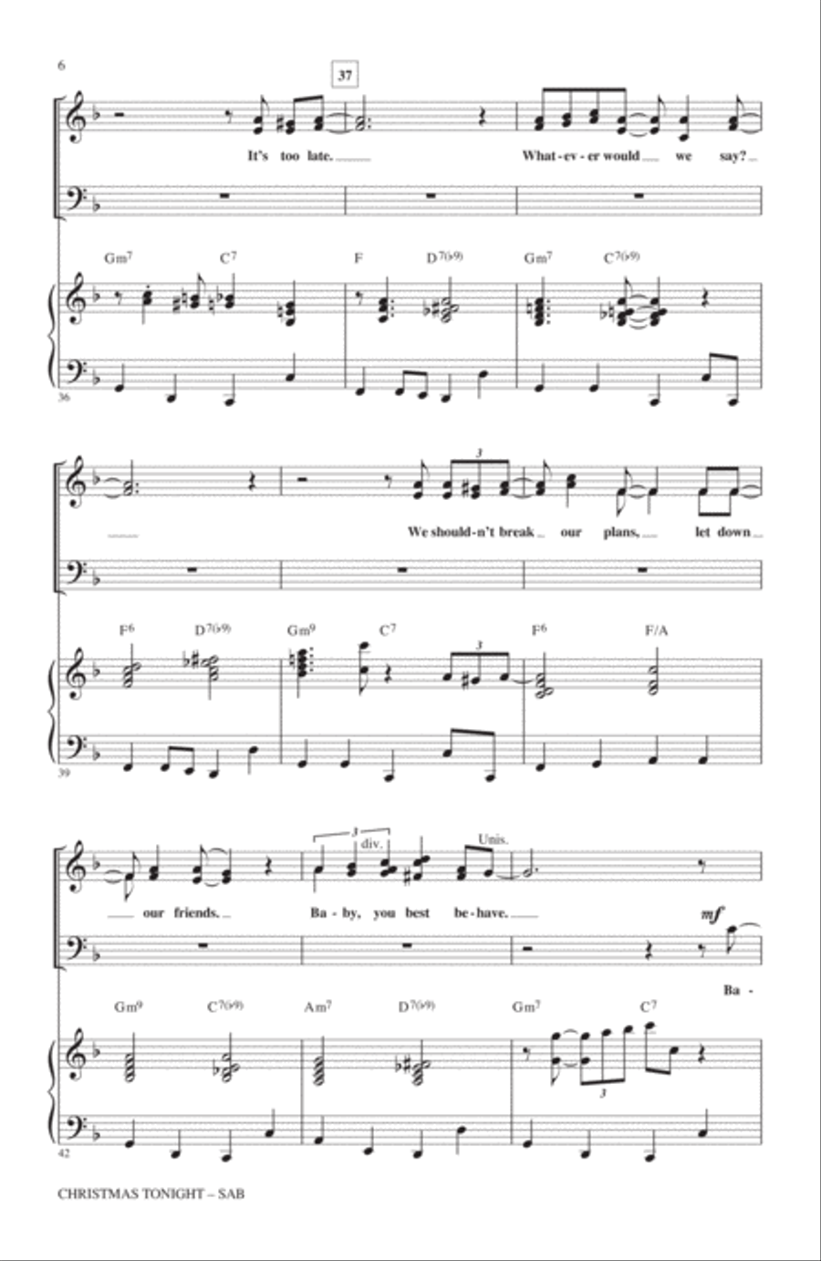 Christmas Tonight 3-Part scores gallery preview page 5