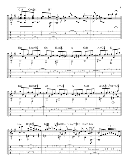 Nevermore in E Minor (TAB plus standard notation)