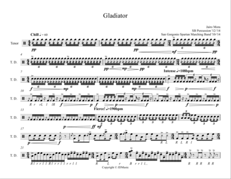 Gladiator Drum Set scores gallery preview page 2
