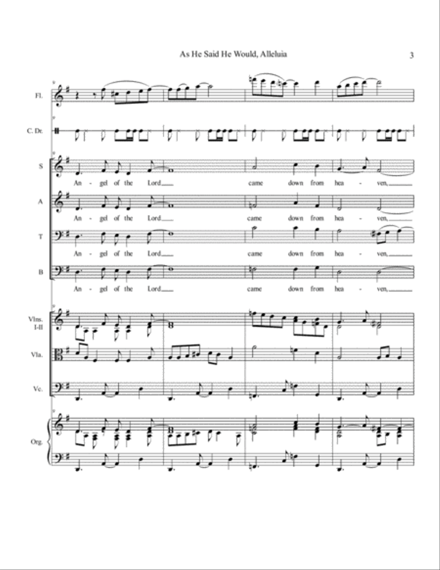 As He Said He Would 4-Part scores gallery preview page 4