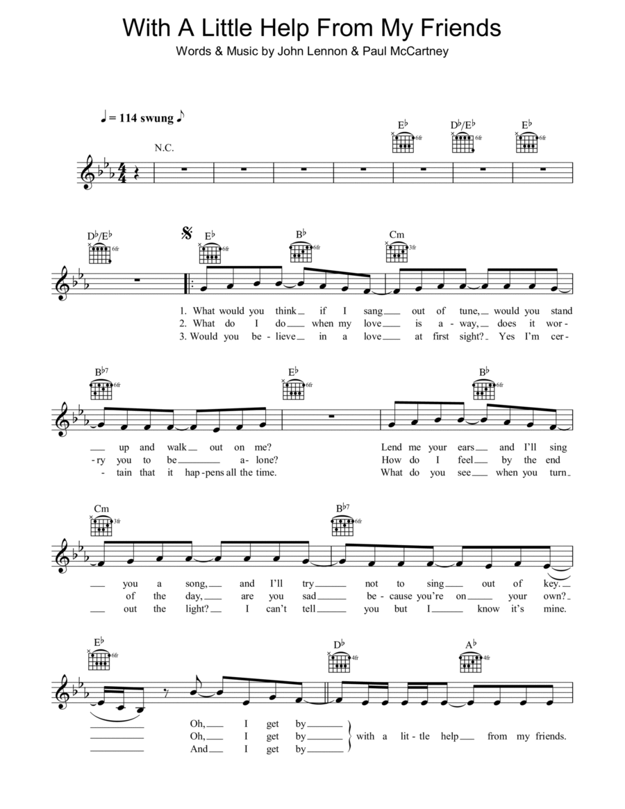 With A Little Help From My Friends