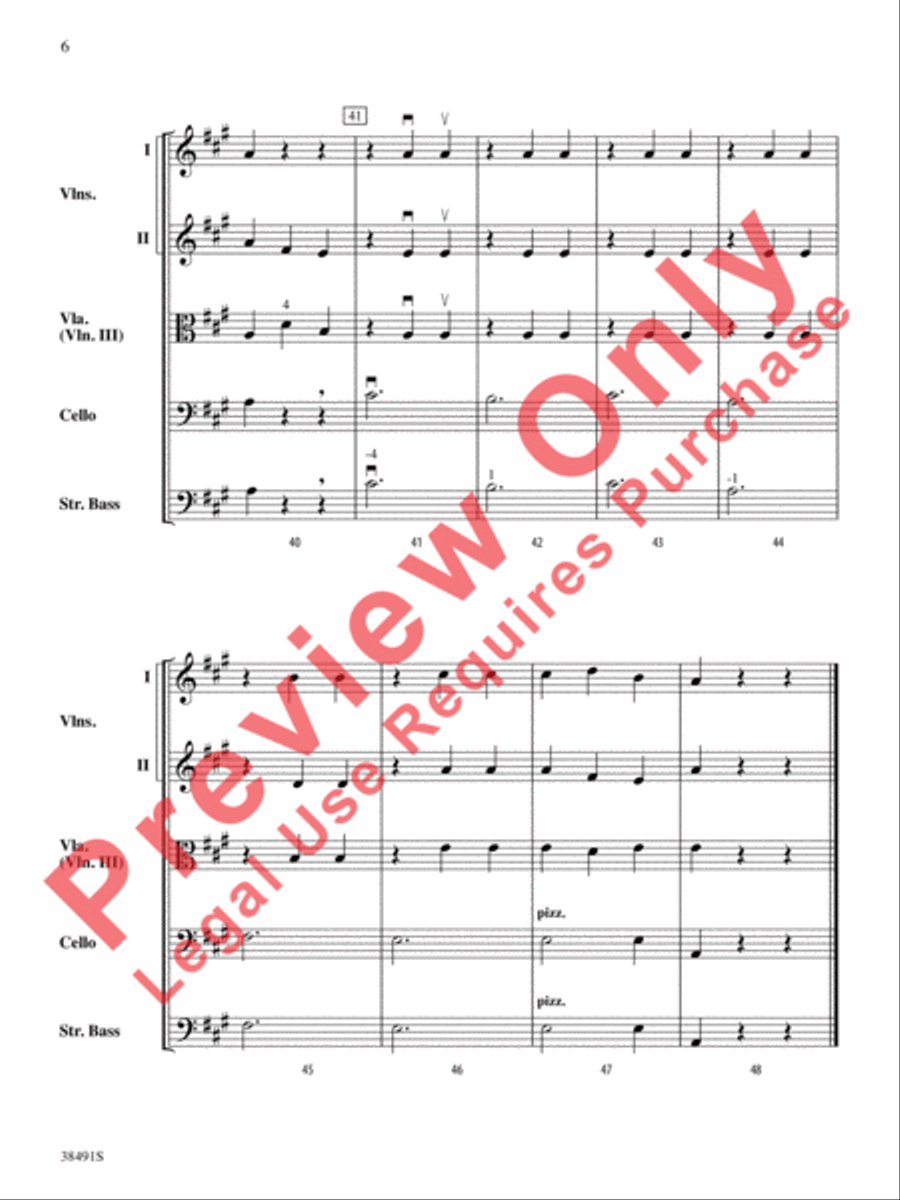 Western Dreams String Orchestra scores gallery preview page 7