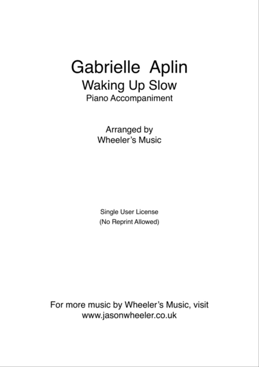 Waking Up Slow Easy Piano scores gallery preview page 2