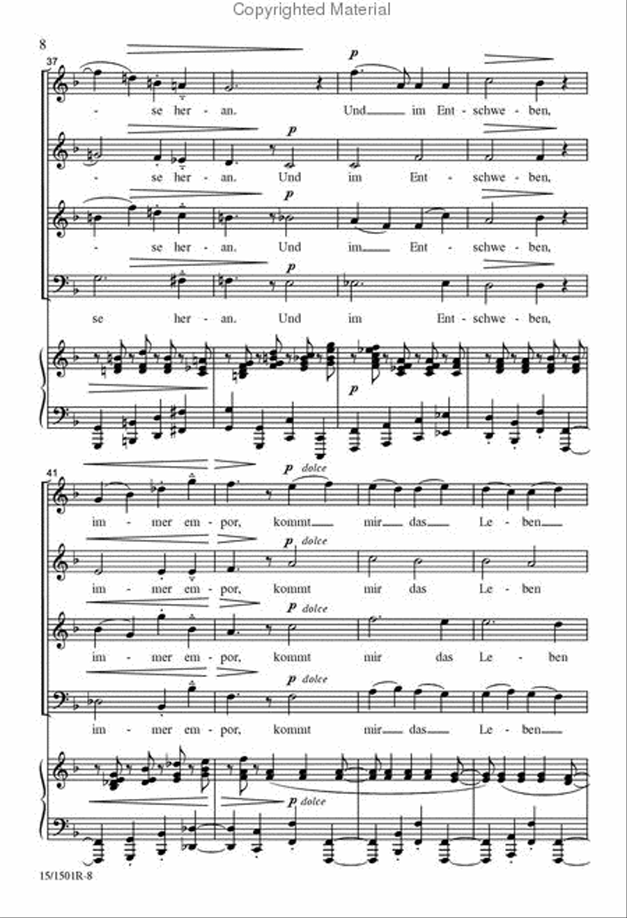 Abendlied 4-Part scores gallery preview page 7