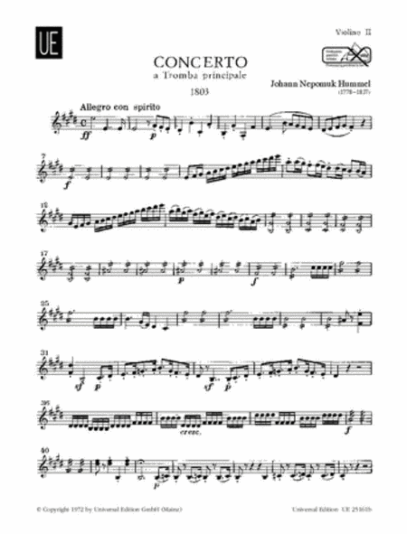 Trumpet Concerto in E Major