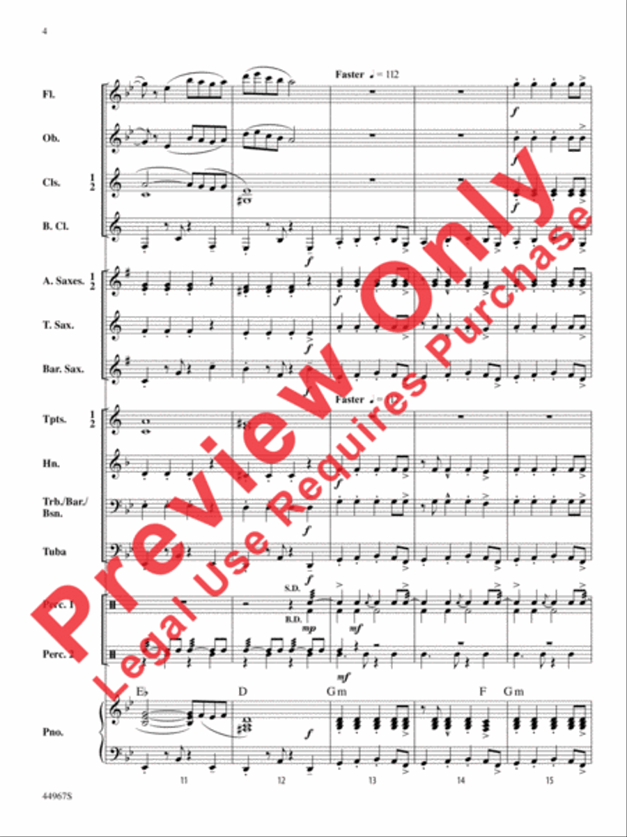 Tango Argentina Concert Band scores gallery preview page 21