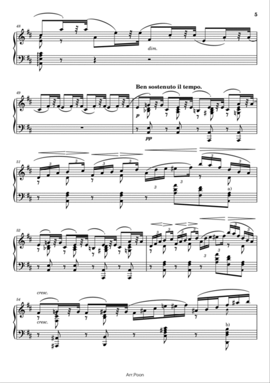 Tchaikovsky - Violin Concerto in D major - Op.35 - Complete For Piano Solo Piano Solo scores gallery preview page 5
