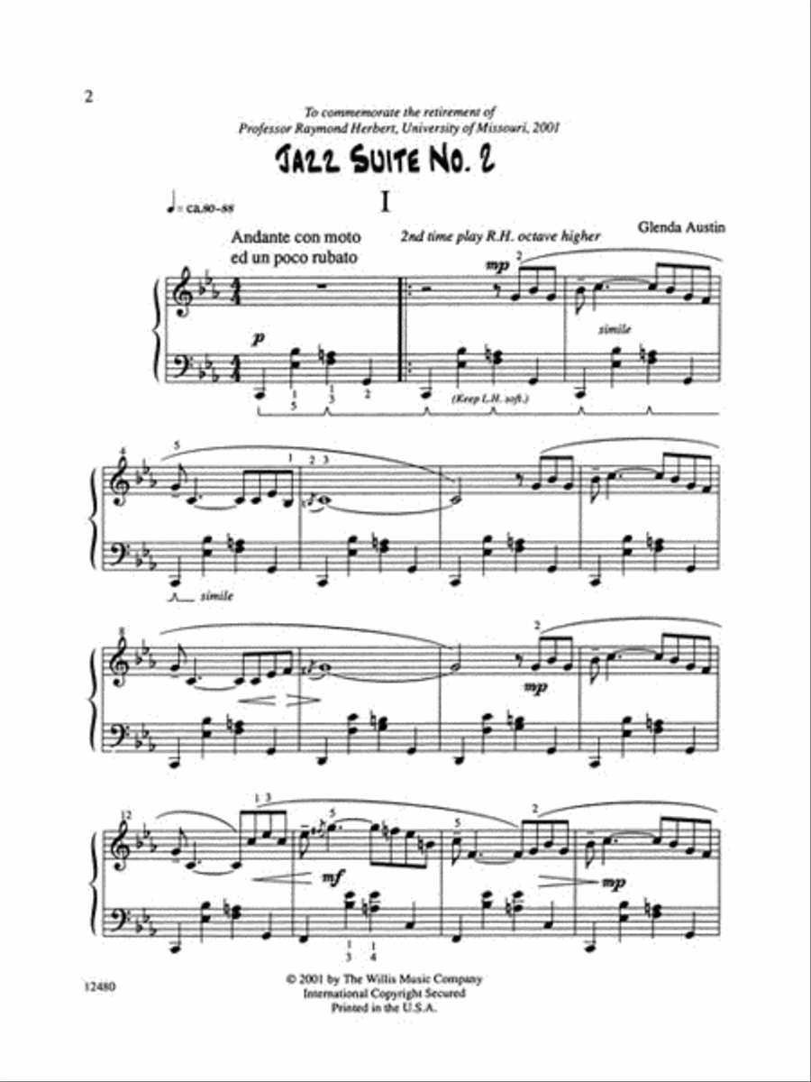 Jazz Suite No. 2 Saxophone Duet scores gallery preview page 2