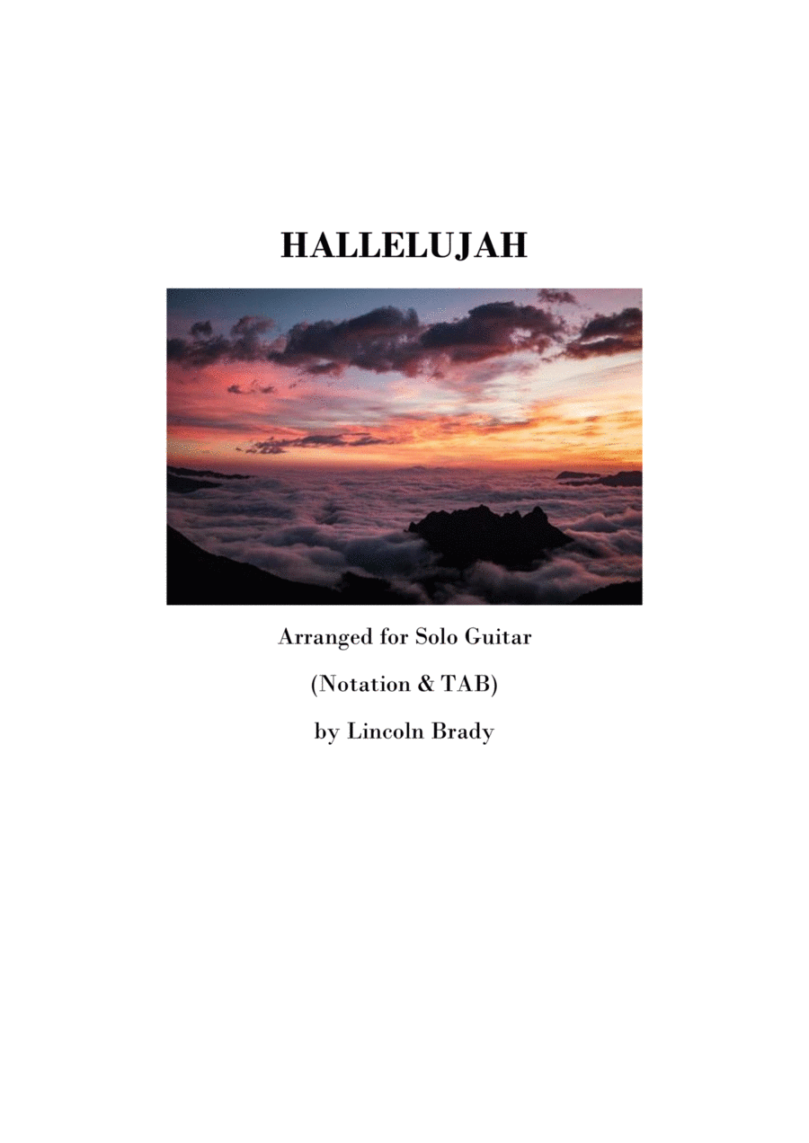 Hallelujah Electric Guitar scores gallery preview page 1