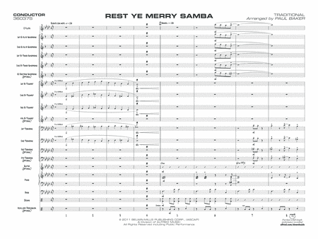 Rest Ye Merry Samba: Score
