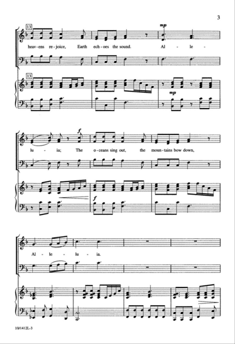 Praise to the Lamb Praise to the Lamb 3-Part scores gallery preview page 3
