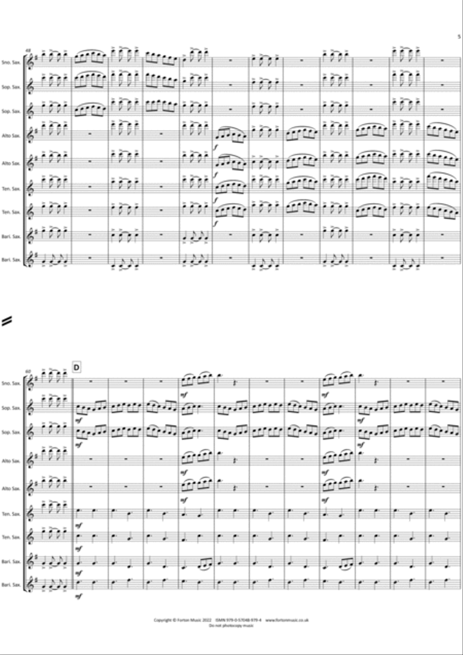 Celtic Moments Saxophone scores gallery preview page 5